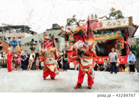 Taiwanese temple festival Taiwanese temple festival 43299767