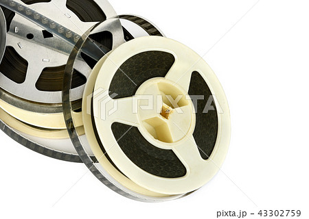 Film strip isolated on white background. 43302759