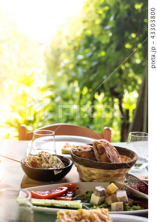 Table is set and waiting for dining in the countryside 43303800