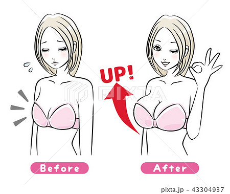 Female chest bust-up pose illustration - Stock Illustration [71484260] -  PIXTA