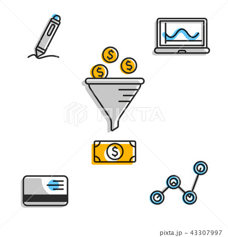 Infographic icons for money exchange Infographic icons for money exchange 43307997