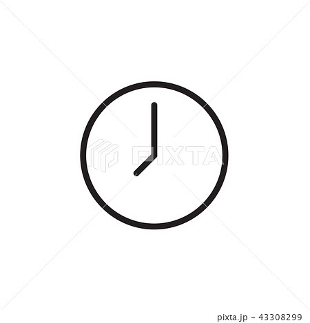Clock icon Vector illustration, EPS10. Clock icon Vector illustration, EPS10. 43308299