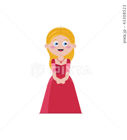 Cute cinderella in red dress. 43308523
