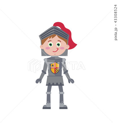 Little knight in iron armor character 43308524