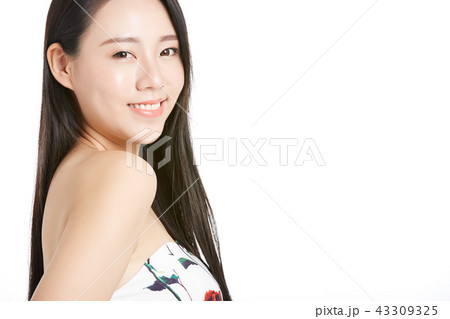 女性 ポートレートシリーズ ハンドサイン 女性 ポートレートシリーズ ハンドサイン 43309325