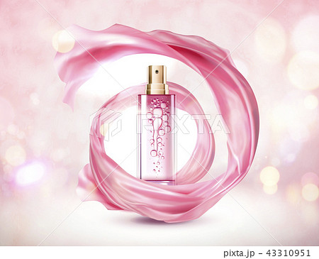 Cosmetic pink spray bottle 43310951