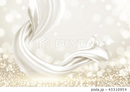 White smooth satin element 43310954
