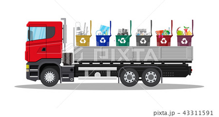 Truck for transportation garbage. 43311591