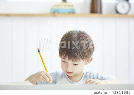 幼児 アメリカ人 鉛筆 43311685