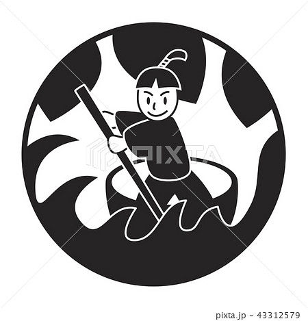 一寸法師のシルエット 一寸法師のシルエット 43312579