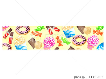 お菓子バナー黄 43313003