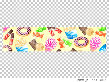 お菓子バナー黄 43313003