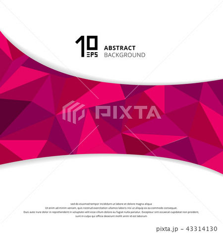 Abstract geometric pink or purple polygon Abstract geometric pink or purple polygon 43314130
