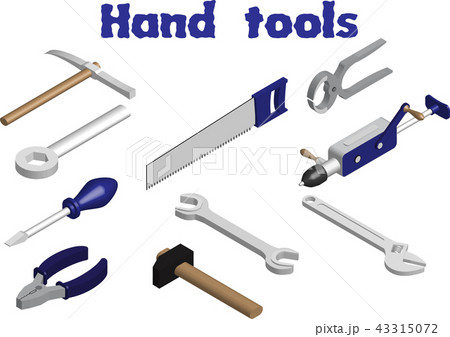 Vector isometric image of Hand Tools 43315072
