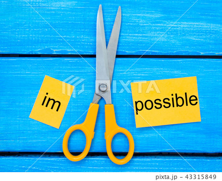 Impossible Is Possible Concept.  43315849