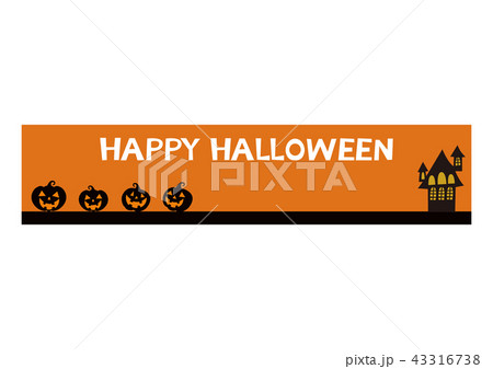 ハロウィンのバナー。ジャックオーランタンのバナー。 43316738