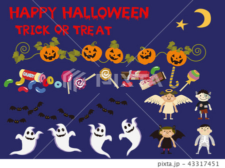 ハローウィーン用のパーツ素材。秋の装飾用。 43317451