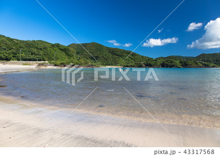 長崎県 平戸市 海水浴場の写真素材