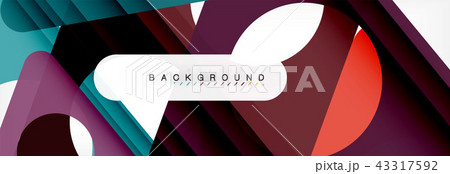 Circle and triangle abstract background 43317592