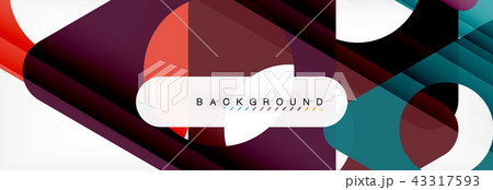 Circle and triangle abstract background 43317593