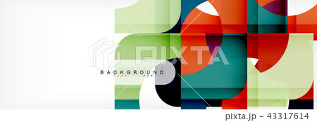 Geometric squares abstract banner. Vector illustration for business brochure or flyer, presentation Geometric squares abstract banner. Vector illustration for business brochure or flyer, presentation 43317614