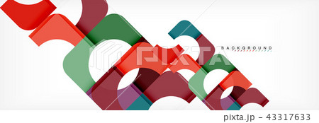 Geometric squares abstract banner. Vector illustration for business brochure or flyer, presentation 43317633