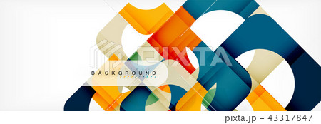 Color square shapes, geometric modern abstract background 43317847