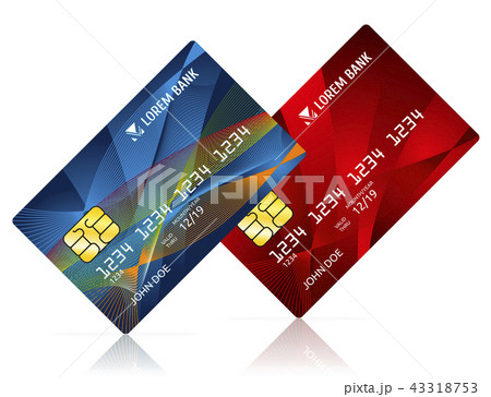 Credit card isolated on white vector illustration Credit card isolated on white vector illustration 43318753
