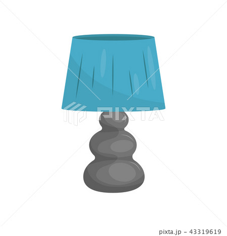 Flat Vector Icon Of Small Bedside Lamp With Stock Ilration 43319619 Pixta Flat Vector Icon Of Small Bedside Lamp, Small Dark Blue Lamp Shades