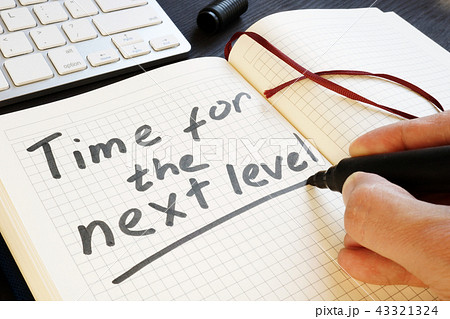 Man is writing time for the next level.  43321324