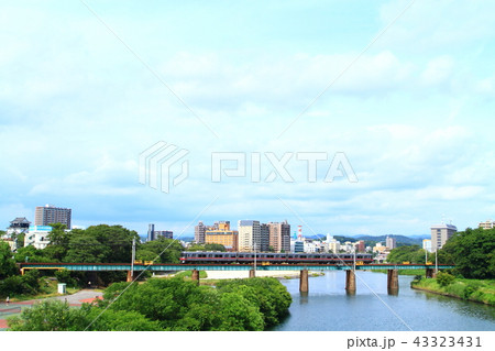 岡崎市内を走行する名鉄電車 岡崎市内を走行する名鉄電車 43323431