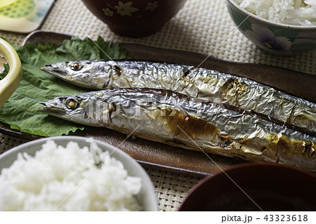 秋刀魚の塩焼き定食 43323618