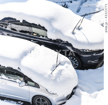 雪と自動車 43323771