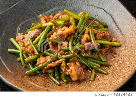 ニンニクの芽の焼肉 ニンニクの芽の焼肉 43324438