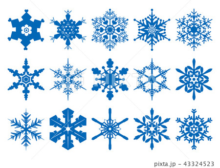 雪の結晶15個セット 43324523
