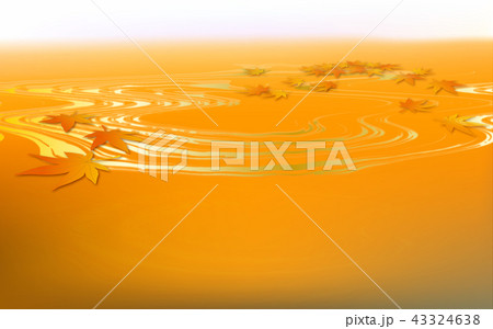 水面の波紋イラスト 43324638