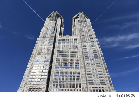 日本の東京都市景観 東京都庁 43326006