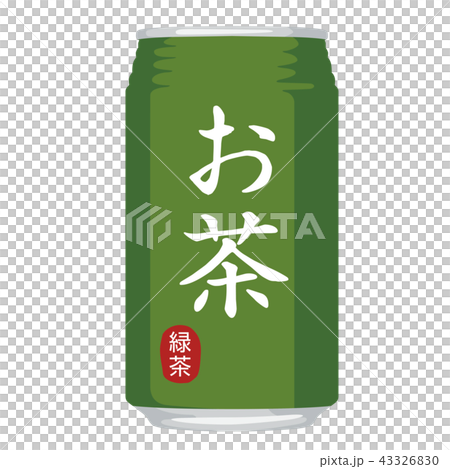 お茶　缶　イラスト 43326830