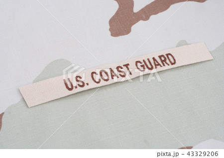 US COAST GUARD branch tape on desert uniform 43329206
