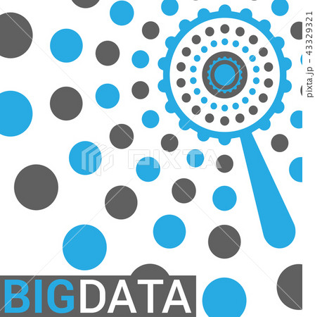 Big data visualization in flat vector style. Big data visualization in flat vector style. 43329321
