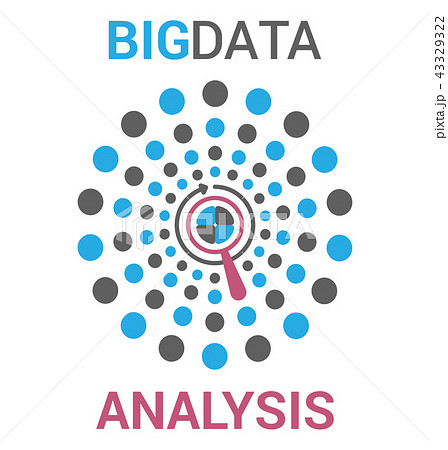 Big data visualization in flat vector style. Big data visualization in flat vector style. 43329322