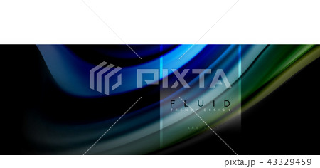 Fluid colors abstract background colorful poster, twisted liquid design on black, colorful marble or Fluid colors abstract background colorful poster, twisted liquid design on black, colorful marble or 43329459