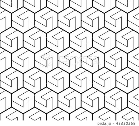 Abstract geometric pattern with stripes, lines.  43330268