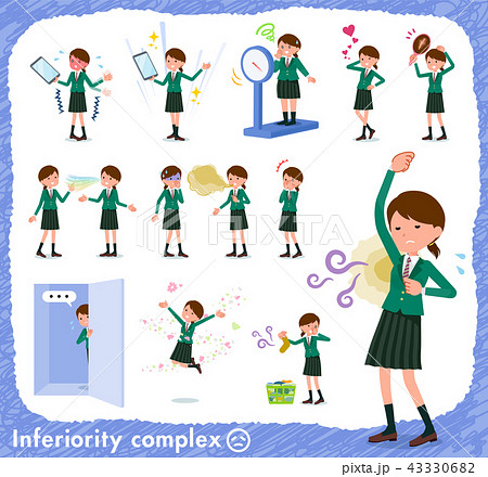flat type school girl Green Blazer_complex 43330682