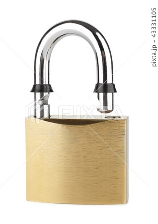 outdoor padlock isolated on white outdoor padlock isolated on white 43331105