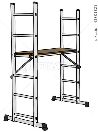 The metal small scaffolding The metal small scaffolding 43331825
