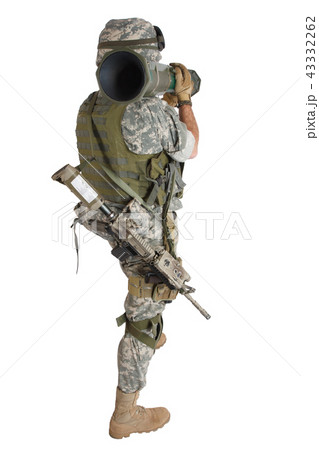 US ARMY soldier with AT4 rocket launcher 43332262