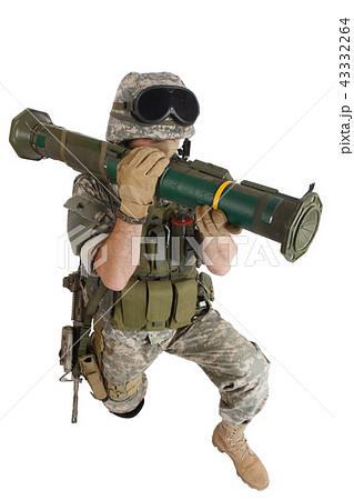 US ARMY soldier with AT4 rocket launcher 43332264