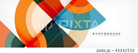 Vector circular abstract background 43332533