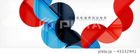 Modern geometrical abstract background - circles. Business or technology presentation design Modern geometrical abstract background - circles. Business or technology presentation design 43332941